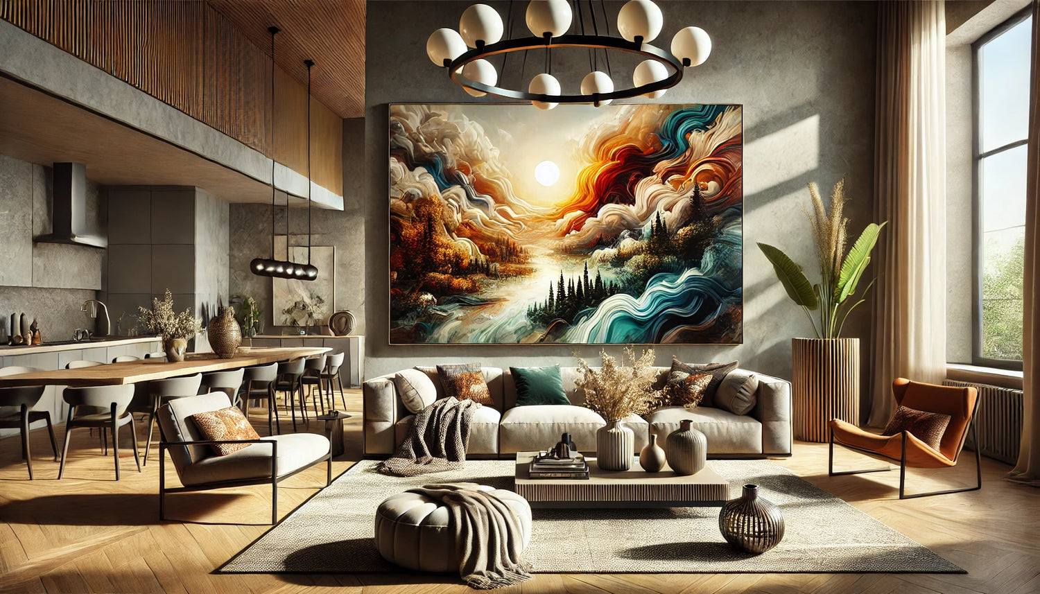 How to Mix and Match Oil Paintings with Modern Interior Design