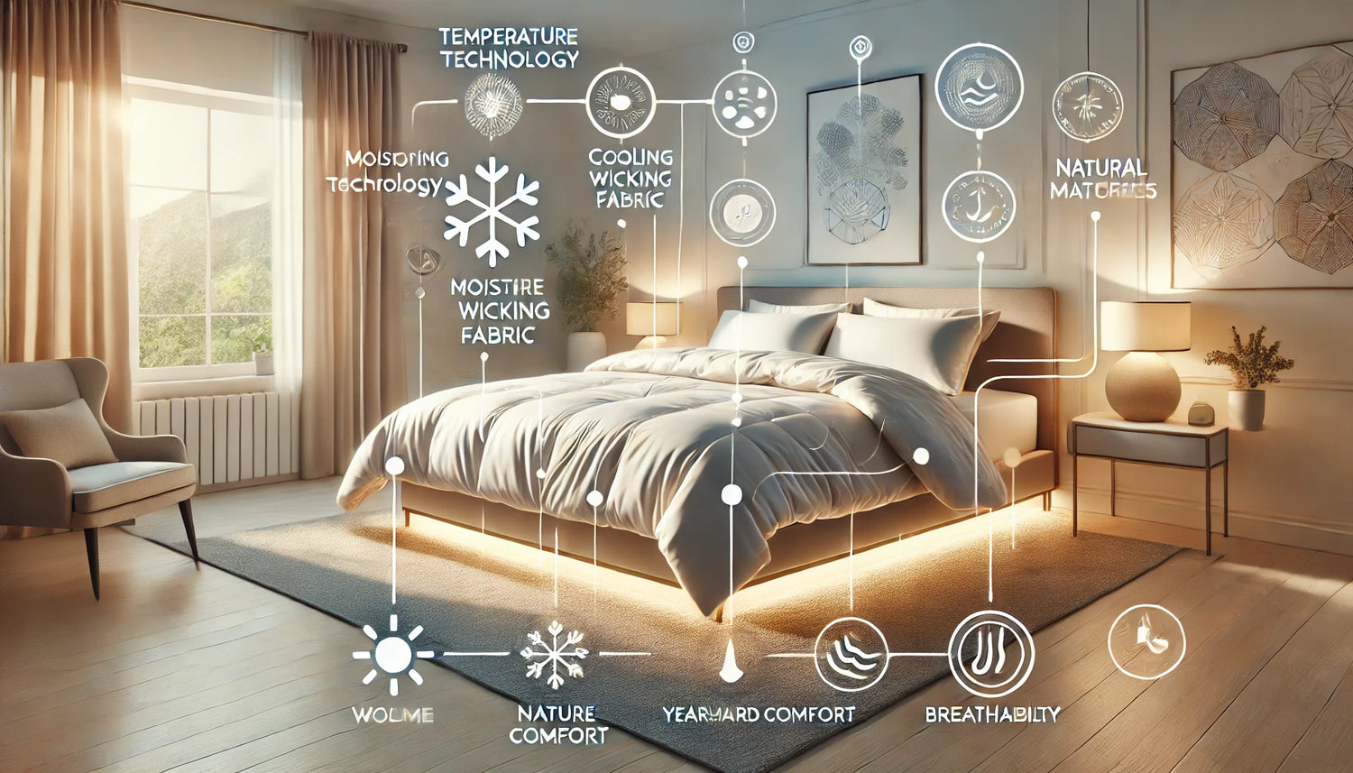 Stay Comfortable Year-Round with Temperature-Regulating Duvet Covers