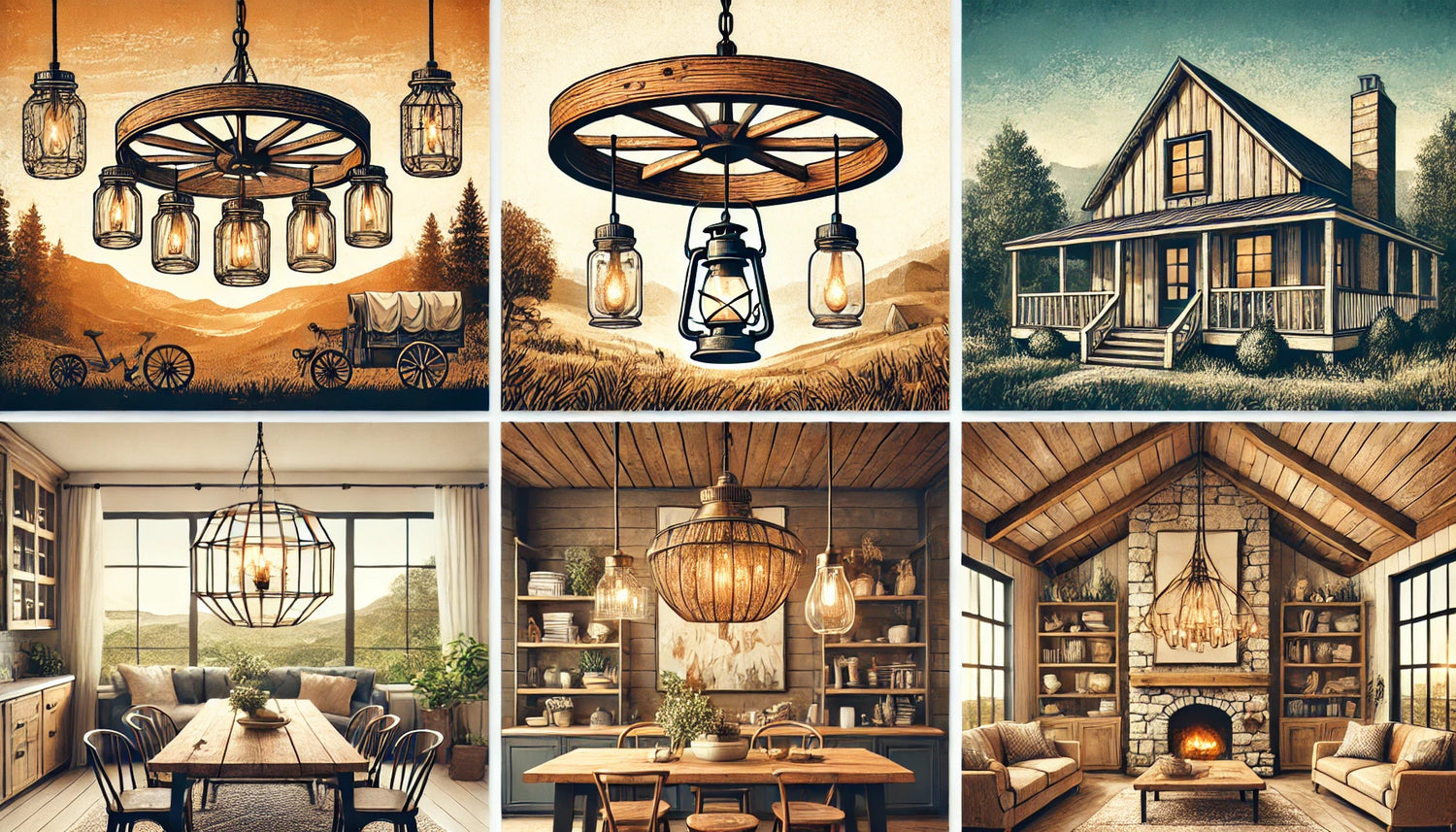 Rustic and Farmhouse Style Chandeliers to Enhance Your Home Decor