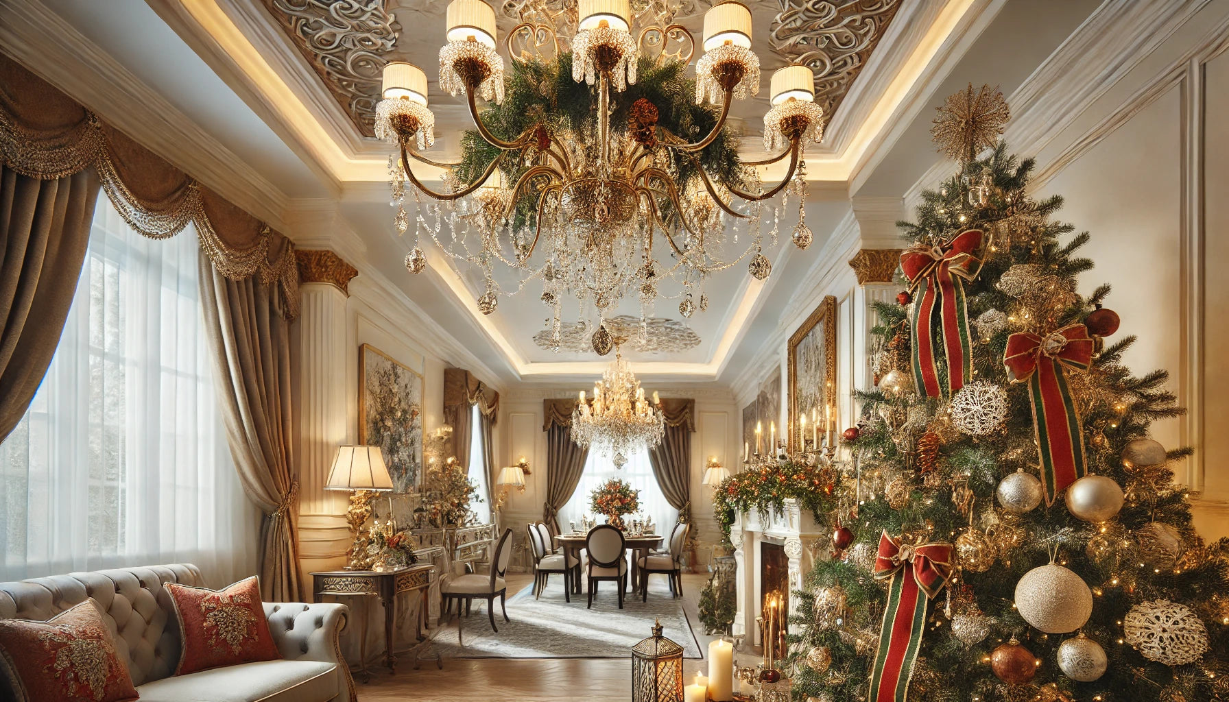 Holiday Décor Ideas Centered Around Your Chandelier