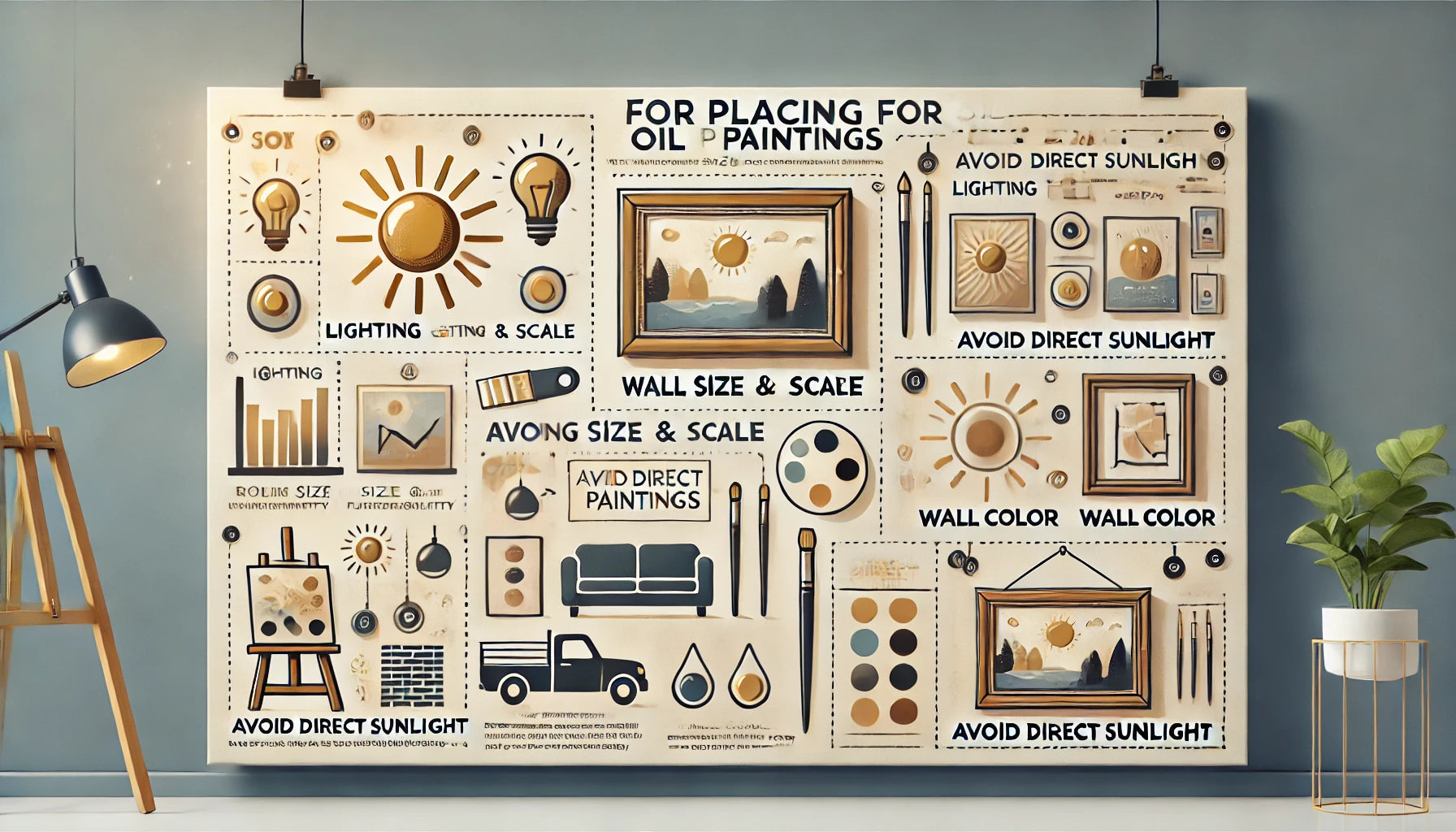 Choosing the Right Wall for Your Oil Painting: Placement Tips and Tricks