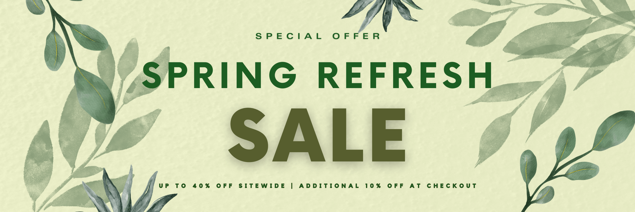 Spring Refresh Sale