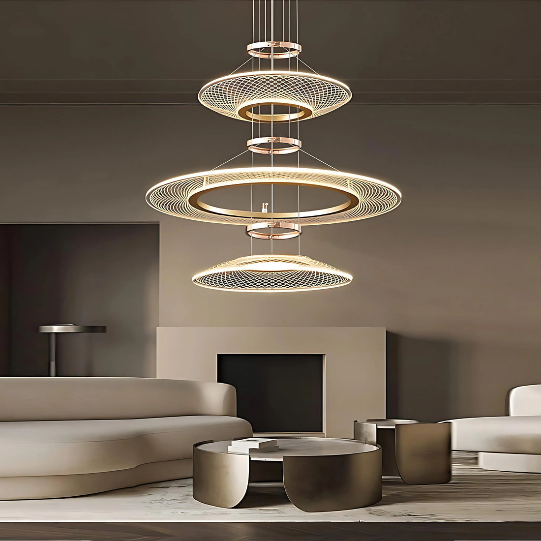 CERCLES CÉLESTES CHANDELIER