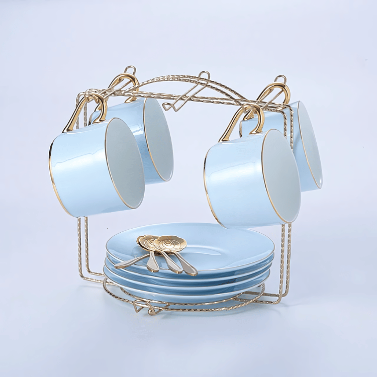 SANTORINI TEACUP COLLECTION SET