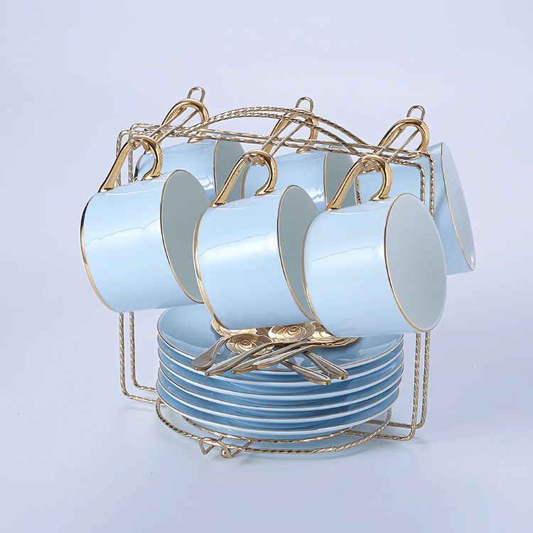 SANTORINI TEACUP COLLECTION SET