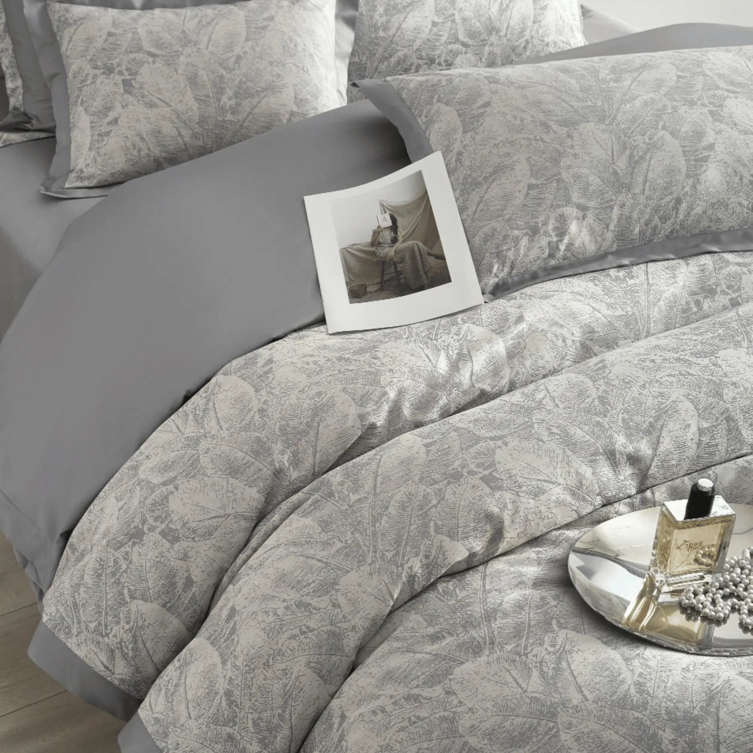 SILVER FERN 1000 THREAD COUNT DUVET COVER &amp; SHAMS