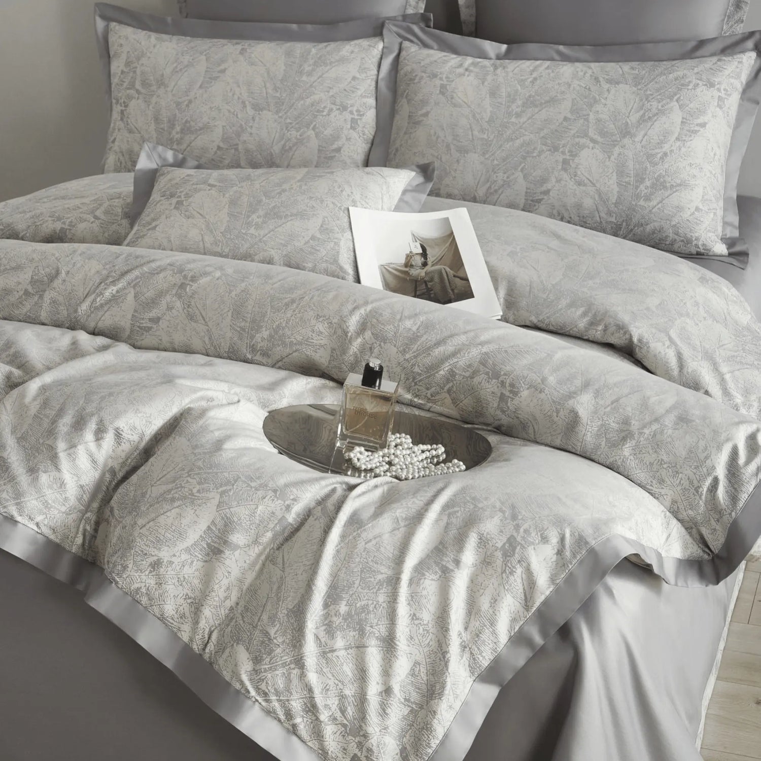 SILVER FERN 1000 THREAD COUNT DUVET COVER &amp; SHAMS