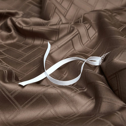 MOCHA ALLURE 1000 THREAD COUNT DUVET COVER &amp; SHAMS