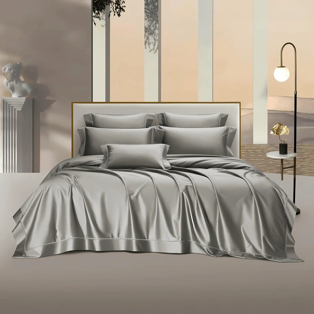 PLATINUM RADIANCE 2000 THREAD COUNT DUVET COVER &amp; SHAMS