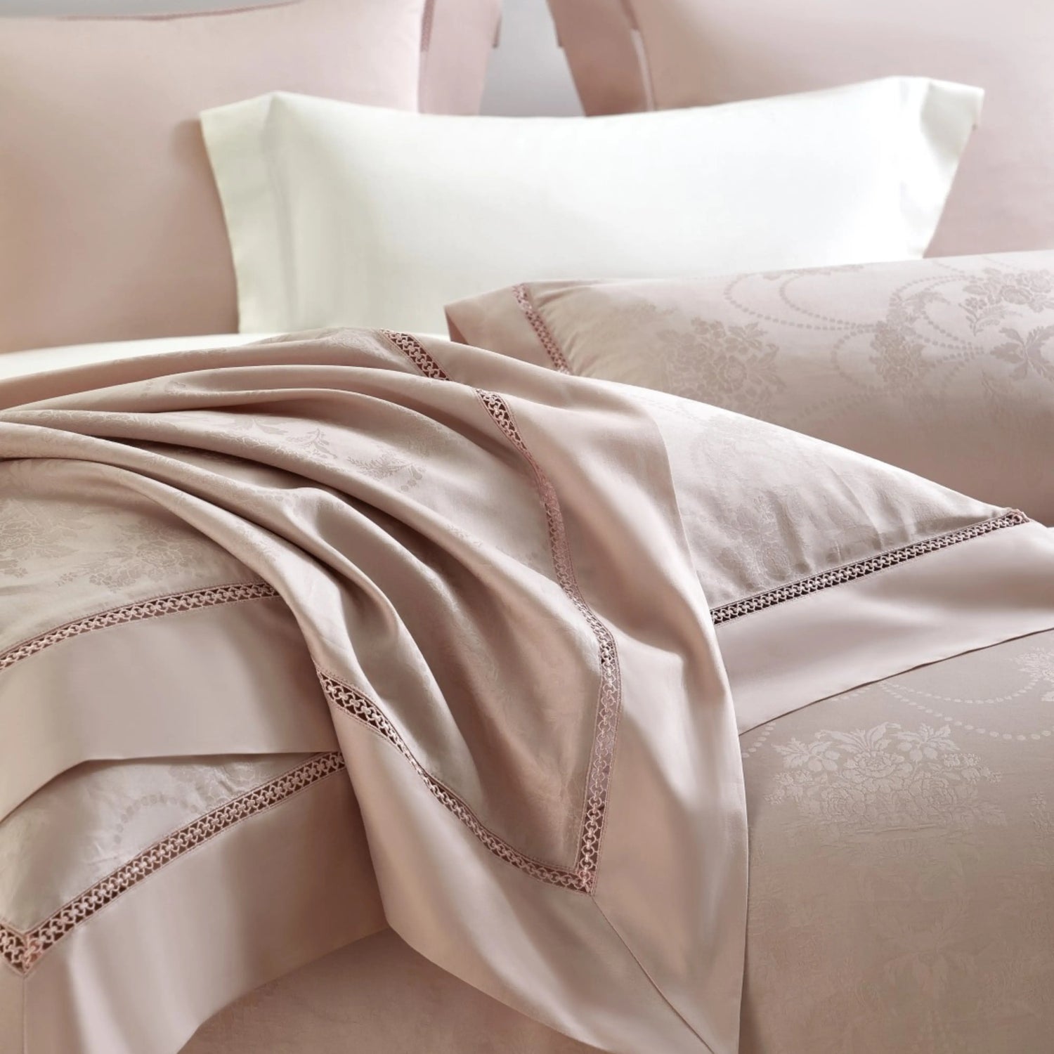 ROSEWOOD BLUSH 1000 THREAD COUNT DUVET COVER &amp; SHAMS