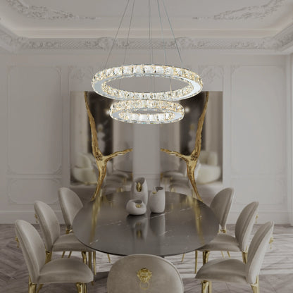 AURA 2 TIER CHANDELIER