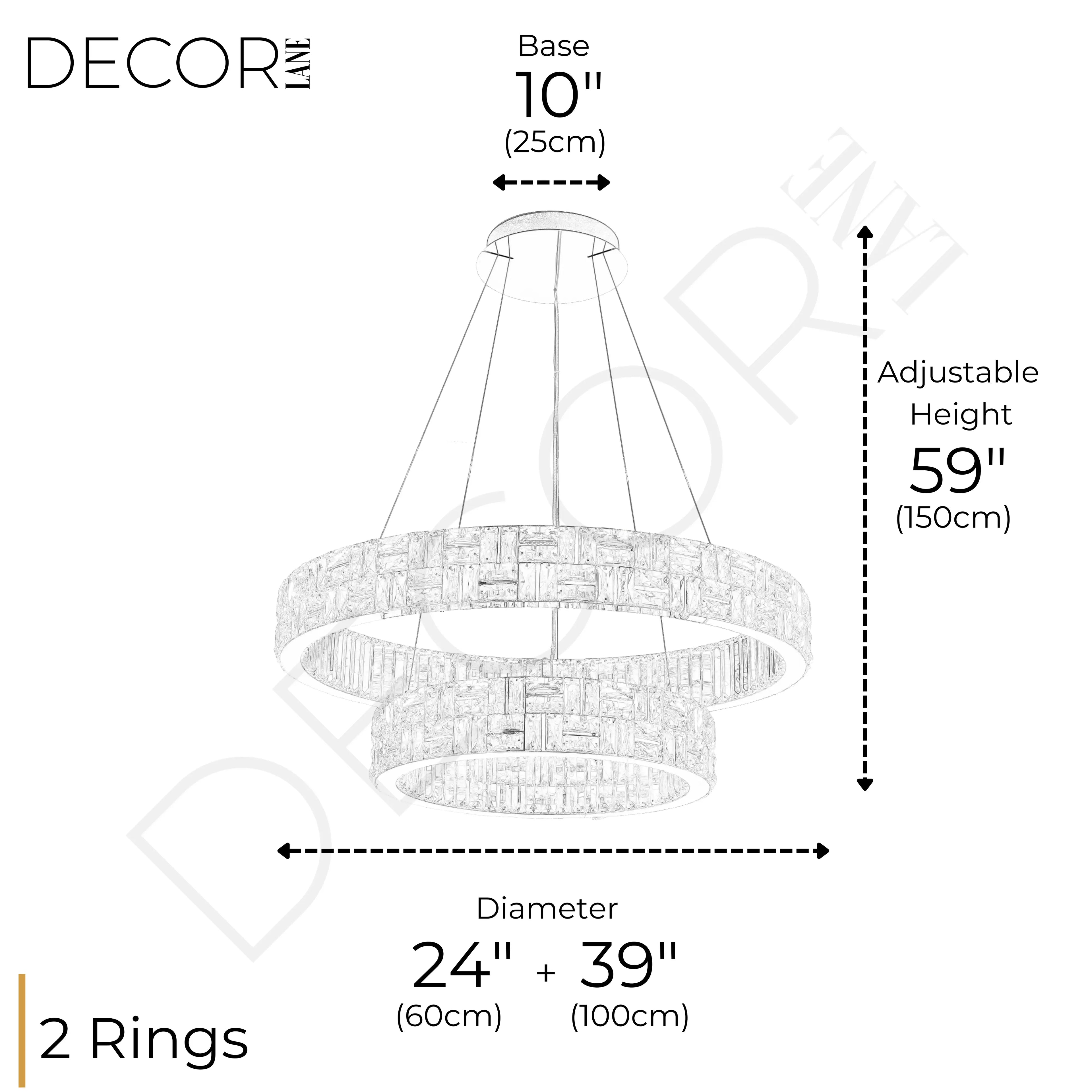 BULGARI 2 TIER CHANDELIER