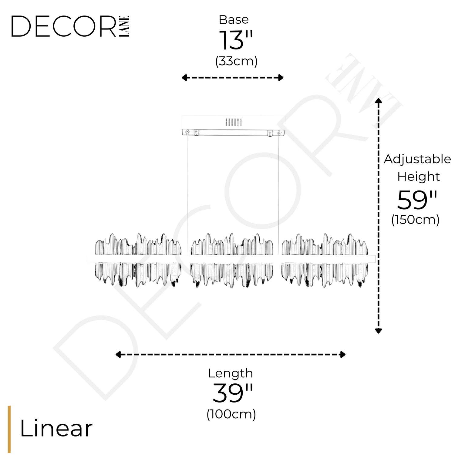 INTERSTELLAR LINEAR CHANDELIER