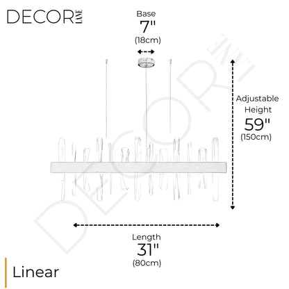GLACIER LINEAR CHANDELIER