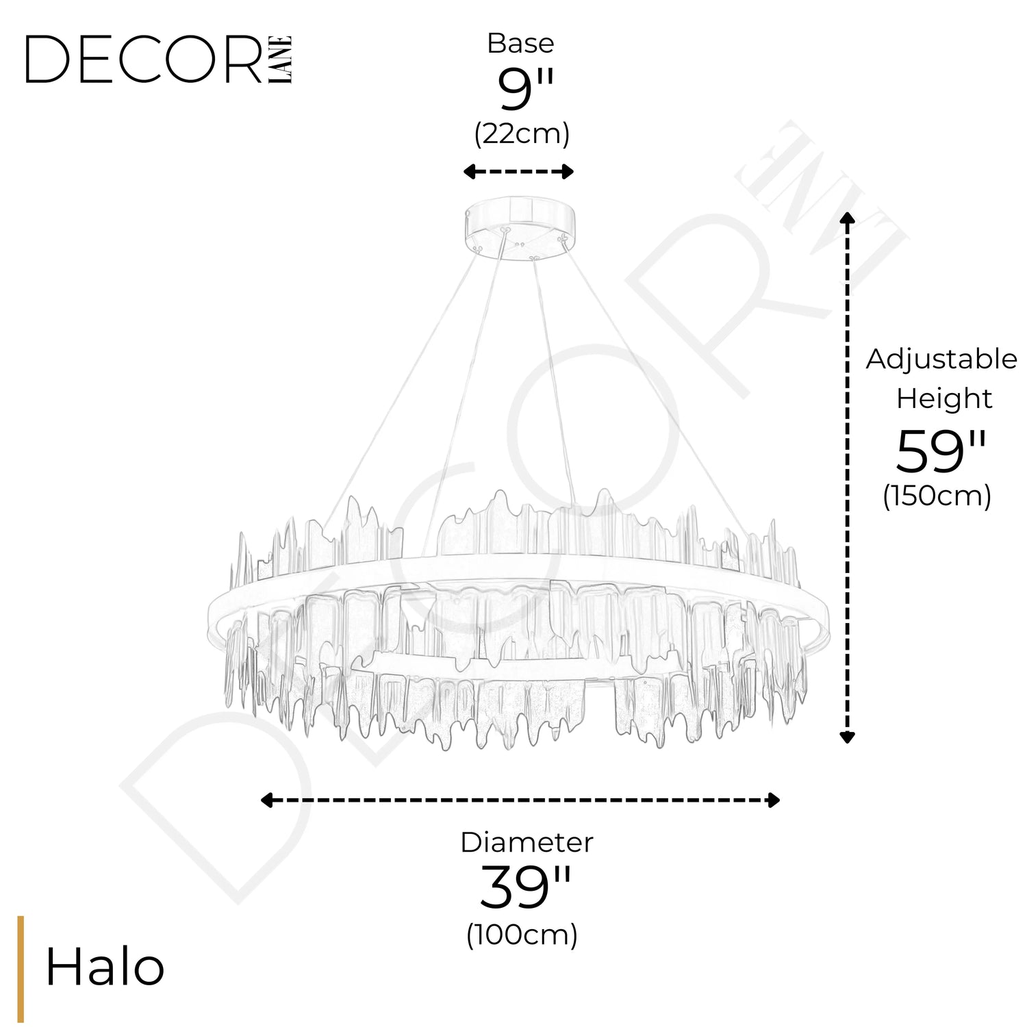 INTERSTELLAR HALO CHANDELIER