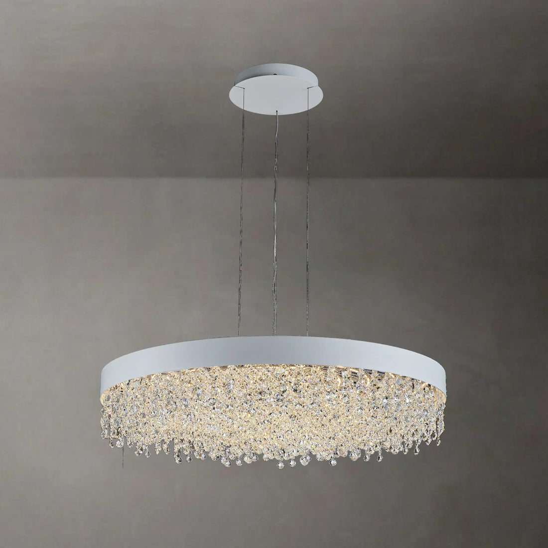 GLITZ HALO CHANDELIER