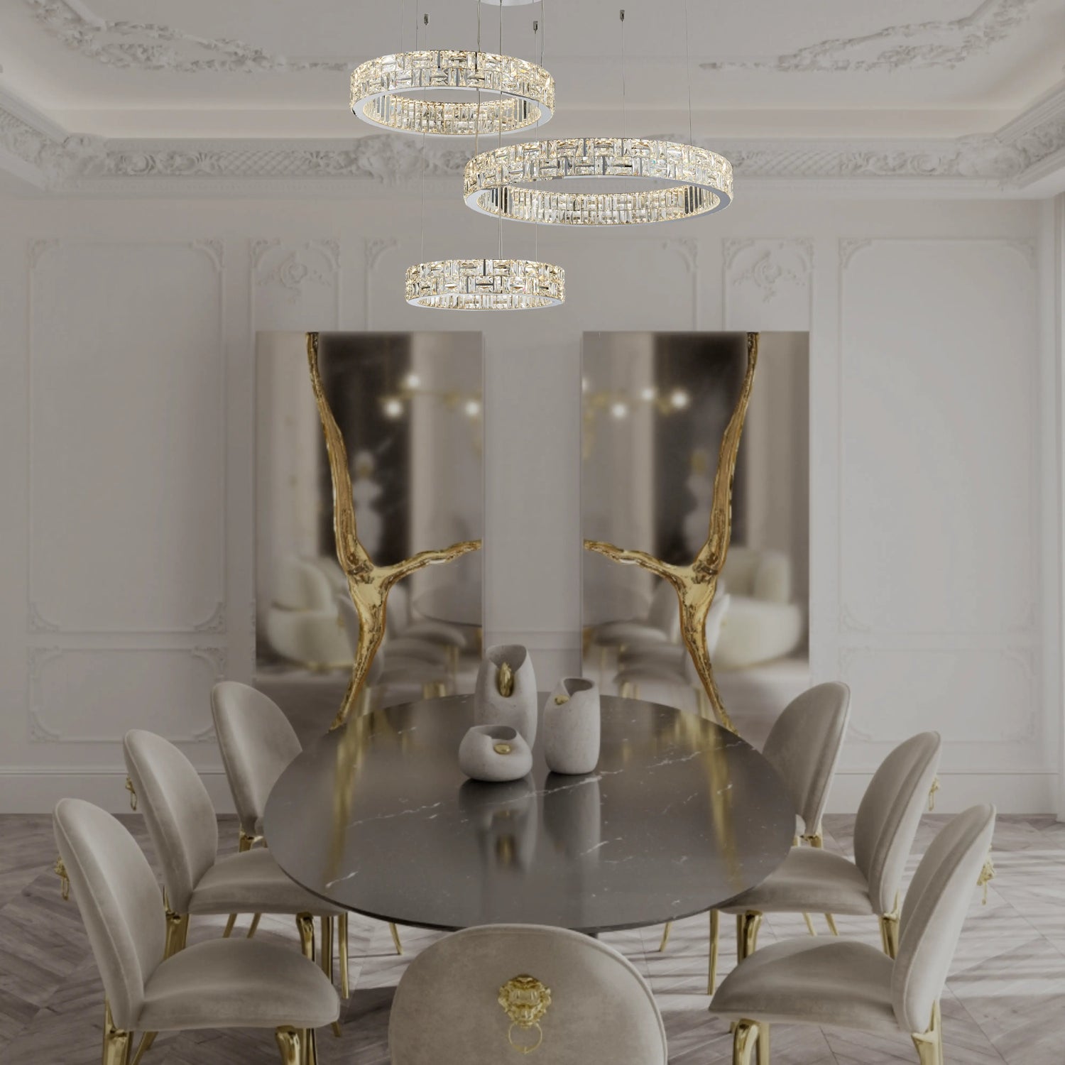 BULGARI 3 TIER CHANDELIER