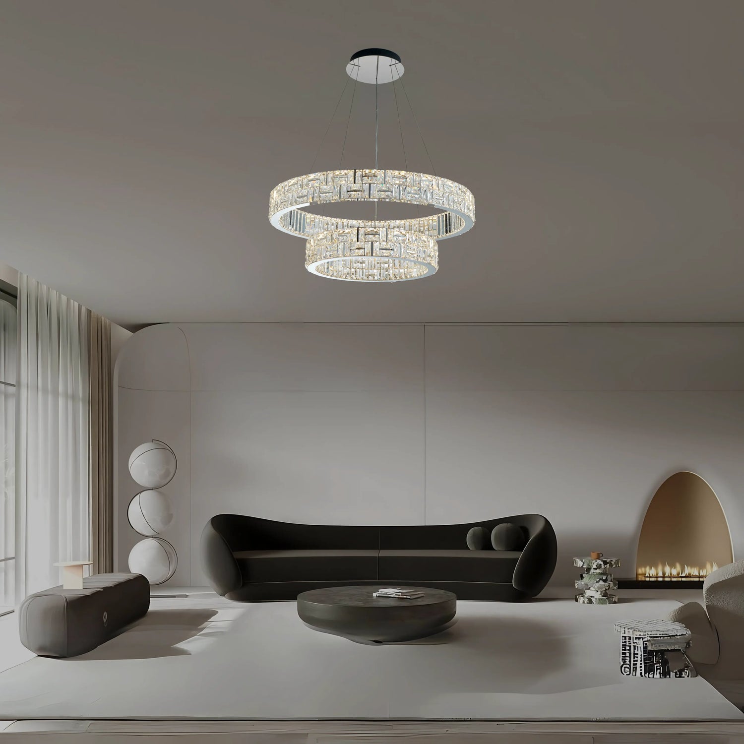 BULGARI 2 TIER CHANDELIER