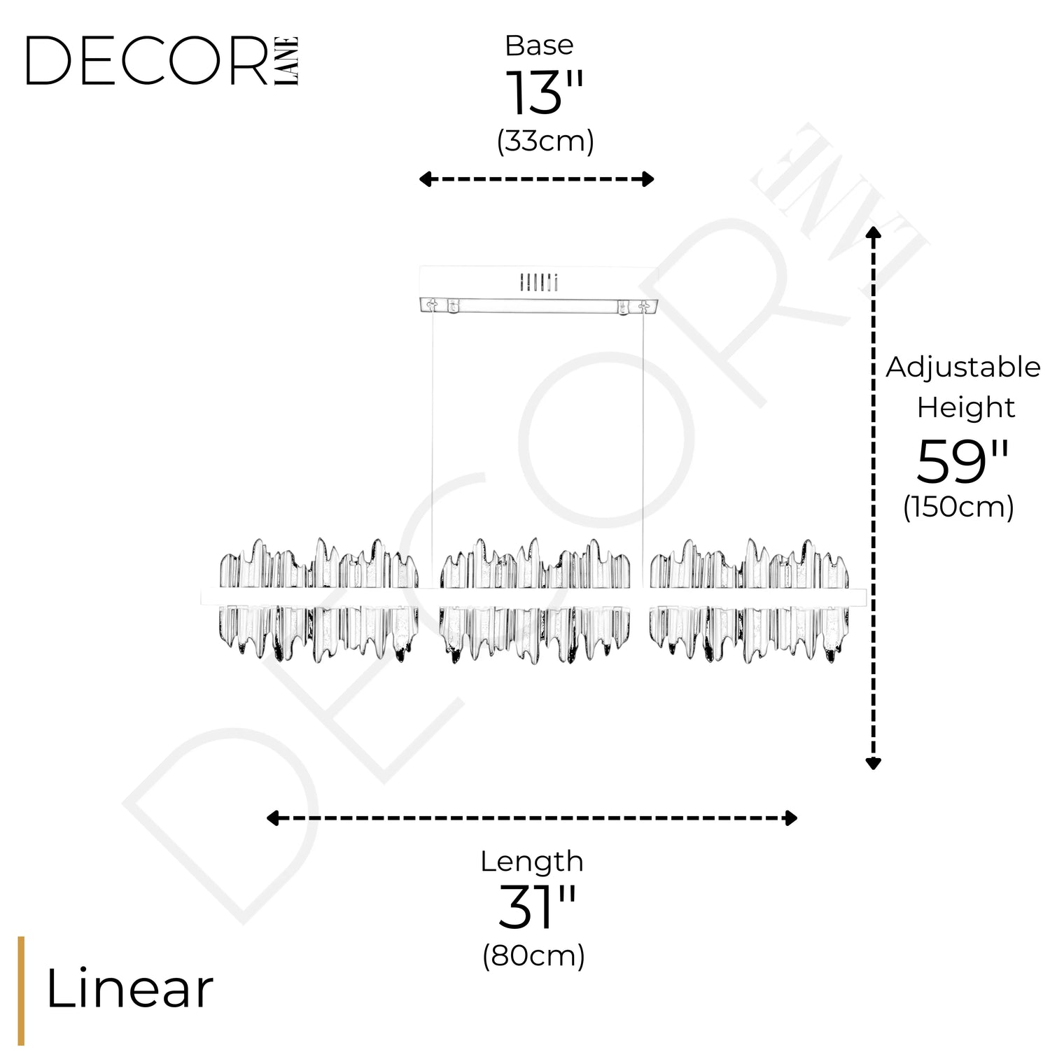 INTERSTELLAR LINEAR CHANDELIER