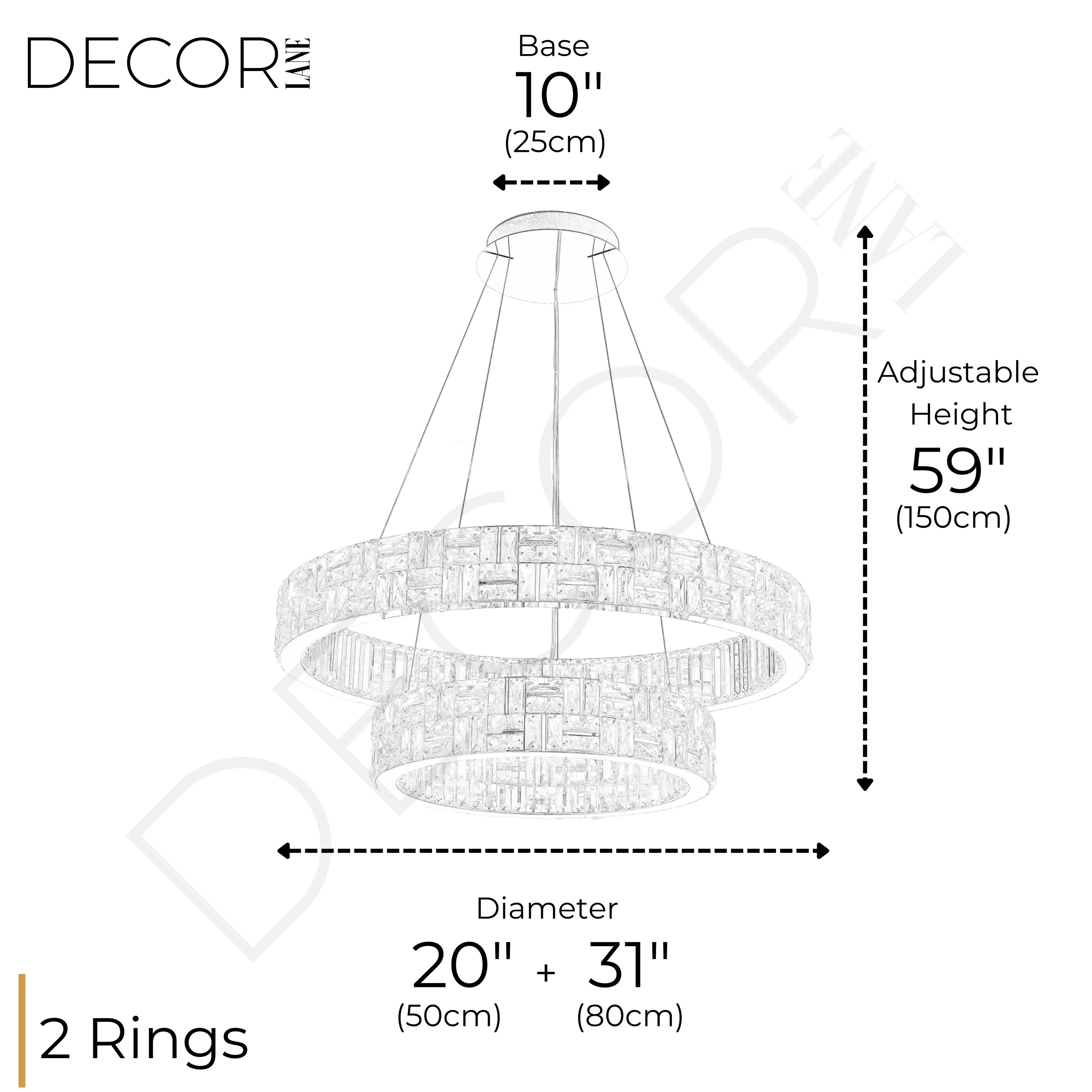 BULGARI 2 TIER CHANDELIER