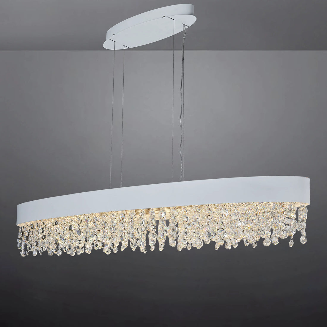 GLITZ OVAL CHANDELIER