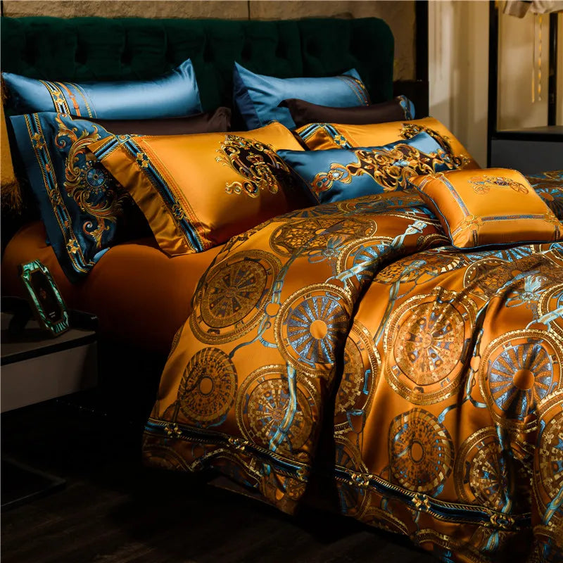 CROWN IMPERIAL DUVET COVER &amp; SHAMS EGYPTIAN COTTON 800TC