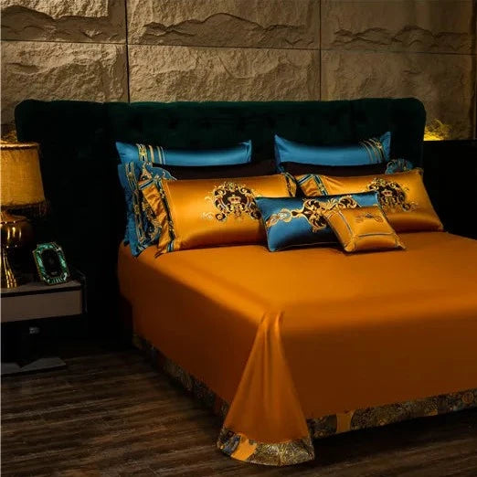 CROWN IMPERIAL DUVET COVER &amp; SHAMS EGYPTIAN COTTON 800TC