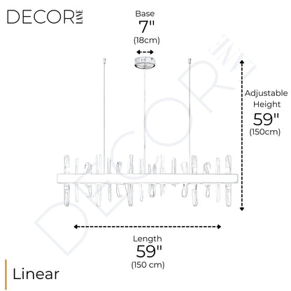 GLACIER LINEAR CHANDELIER