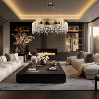 ELEGANT CRYSTAL CHANDELIER