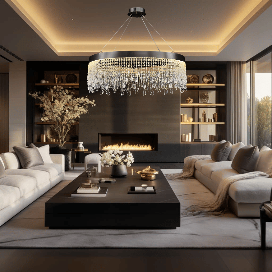 ELEGANT CRYSTAL CHANDELIER