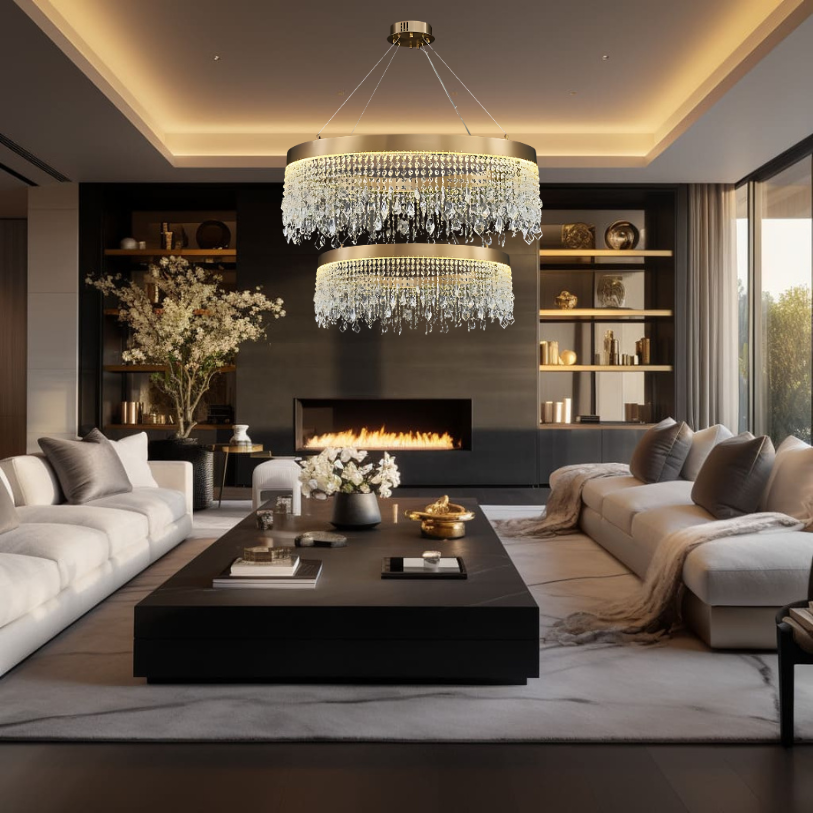 ELEGANT CRYSTAL CHANDELIER