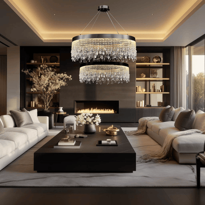 ELEGANT CRYSTAL CHANDELIER