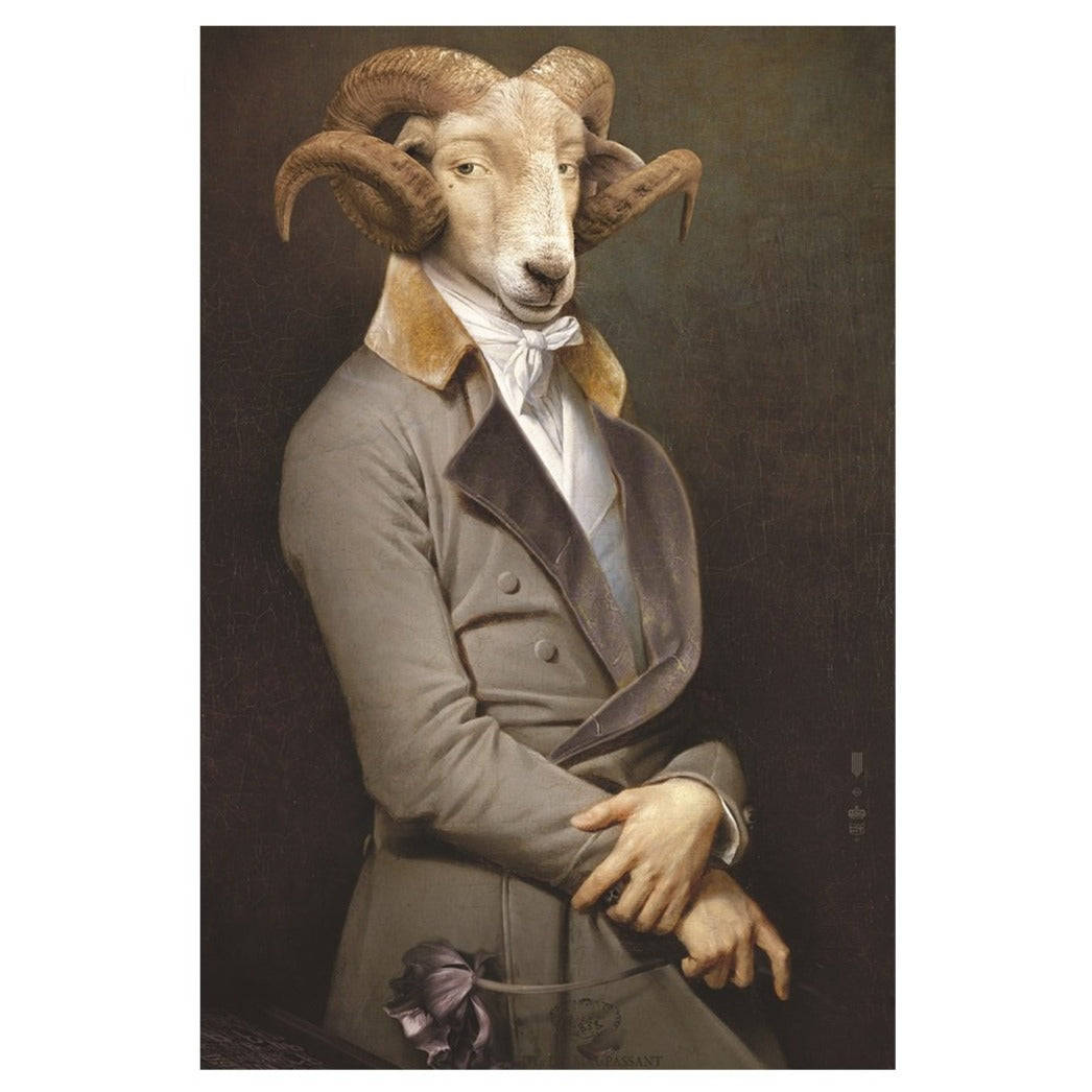 THE RETRO GOAT CANVAS PRINT