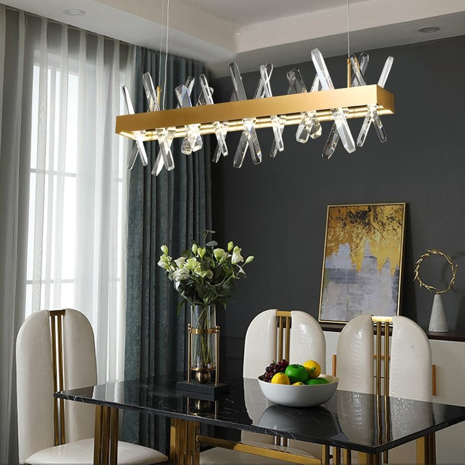 CONTEMPORARY CRYSTAL CHANDELIER