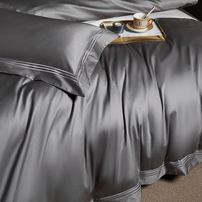 BELVEDERE DUVET COVER &amp; SHAMS EGYPTIAN COTTON 1200TC