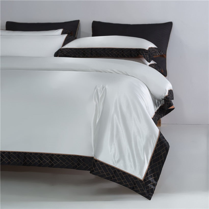 RILEY PREMIUM DUVET COVER &amp; SHAMS 1000TC