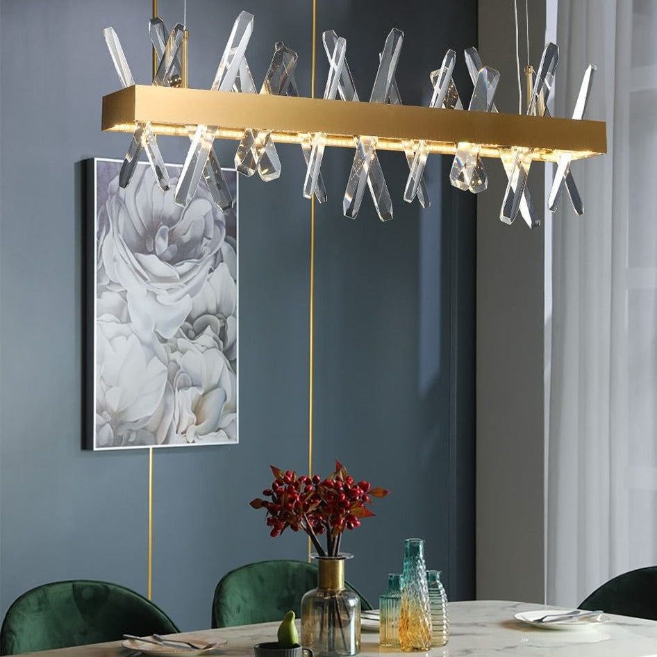 CONTEMPORARY CRYSTAL CHANDELIER