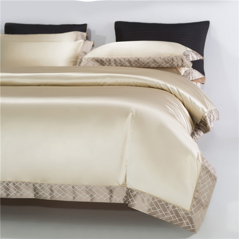 RILEY PREMIUM DUVET COVER &amp; SHAMS 1000TC