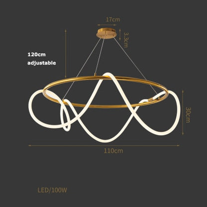 AMORPHOUS TUBE CHANDELIER