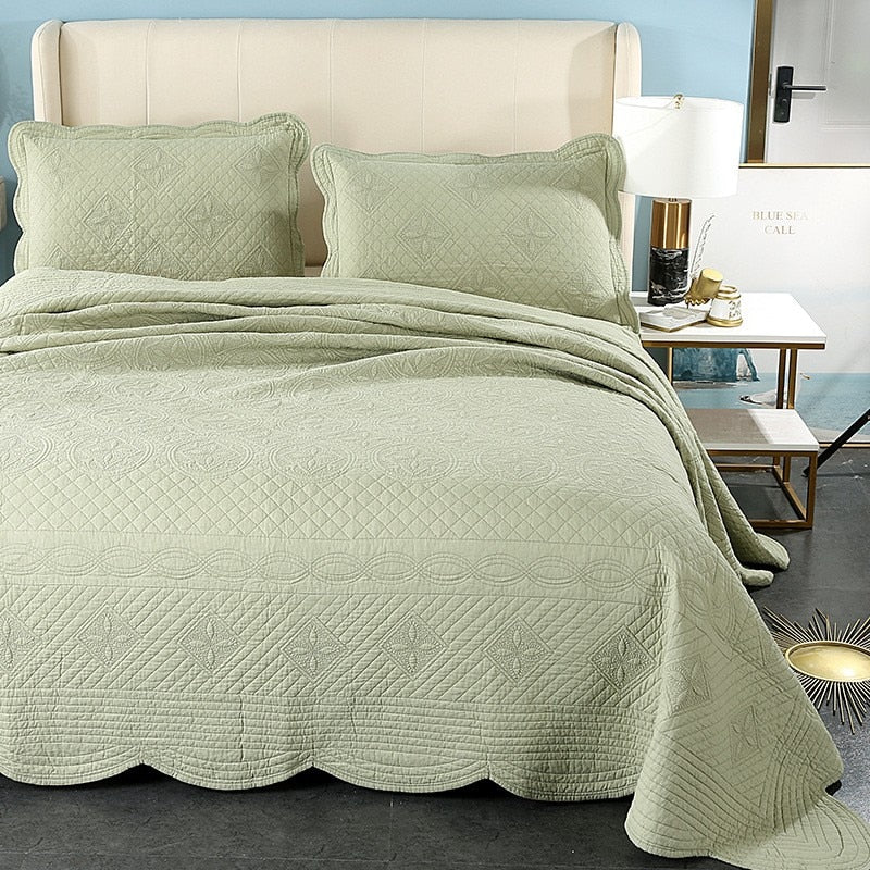 orders shop Artichoke Quilted Bedspread & Pillow Shams Set