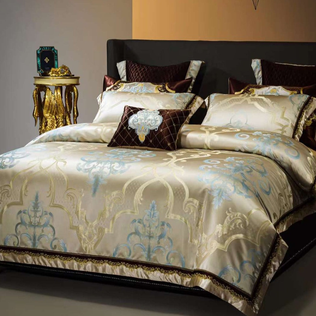 HAZEL PREMIUM DUVET COVER &amp; SHAMS EGYPTIAN COTTON 1000TC