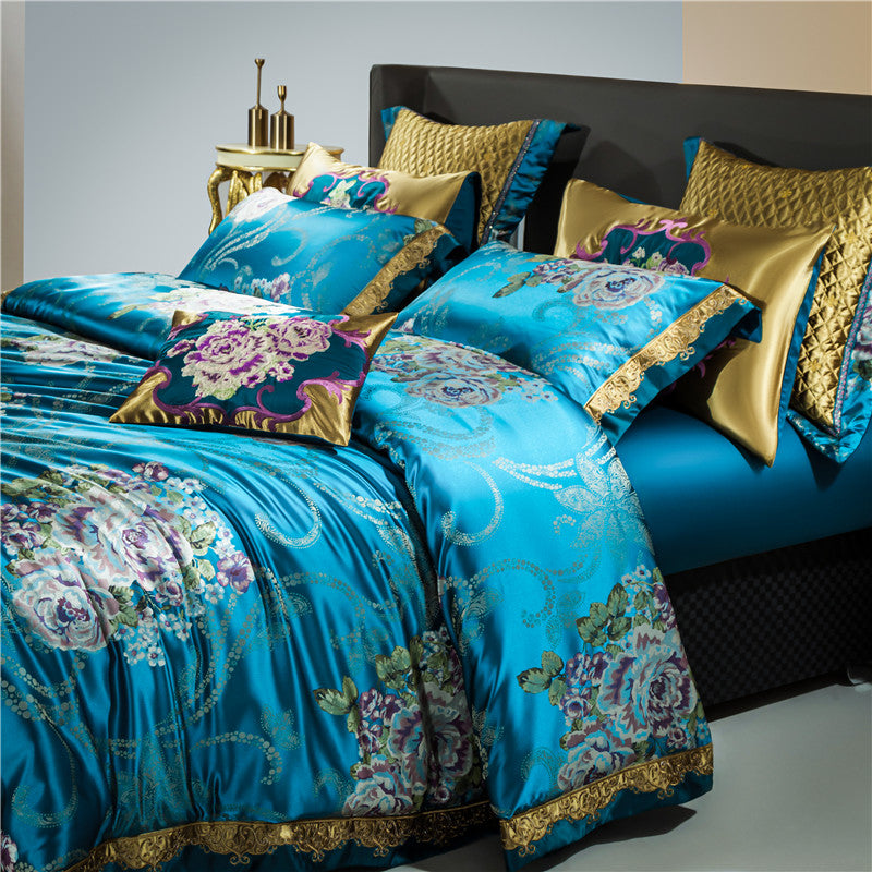 DELILAH PREMIUM DUVET COVER &amp; SHAMS EGYPTIAN COTTON 1000TC