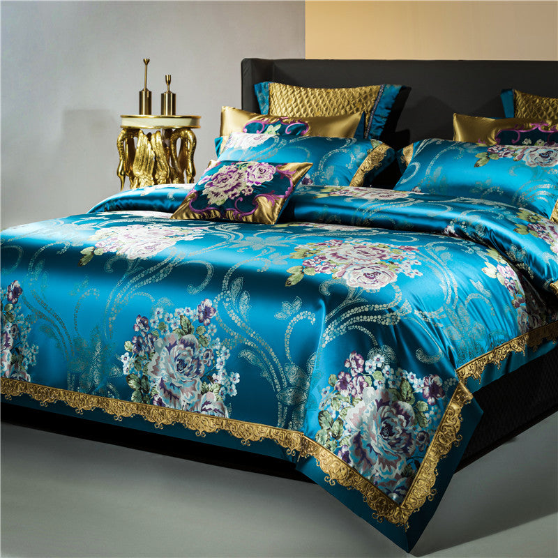 DELILAH PREMIUM DUVET COVER &amp; SHAMS EGYPTIAN COTTON 1000TC