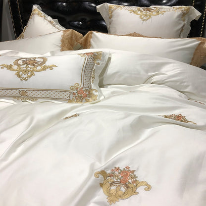 GOLDEN LUXE DUVET COVER &amp; SHAMS EGYPTIAN COTTON 600TC