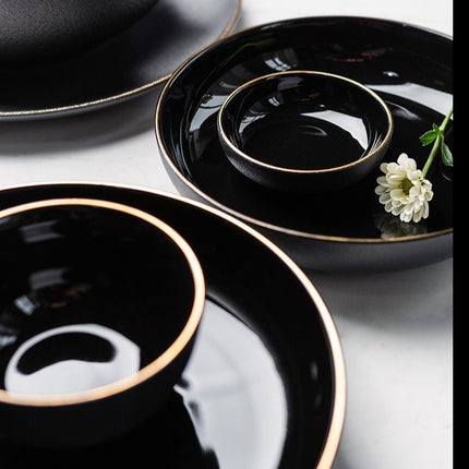 Rigorous Black Dining Collection | Decor Lane | Dinnerware, Tableware ...