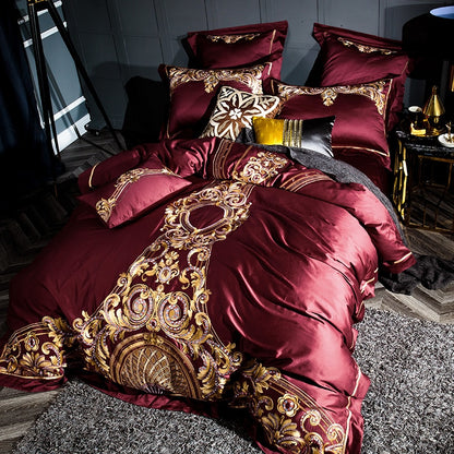 ELIZABETH DUVET COVER &amp; SHAMS EGYPTIAN COTTON 1000TC