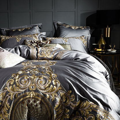 ELIZABETH DUVET COVER &amp; SHAMS EGYPTIAN COTTON 1000TC