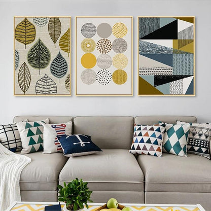 PATTERNS EN LEAF CANVAS PRINT