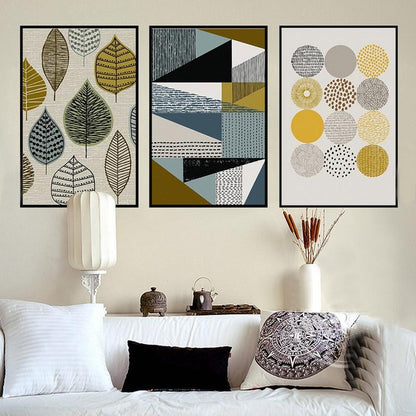 PATTERNS EN LEAF CANVAS PRINT