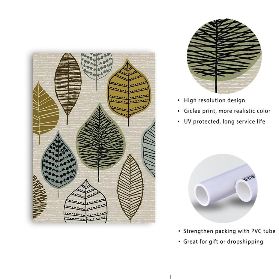 PATTERNS EN LEAF CANVAS PRINT